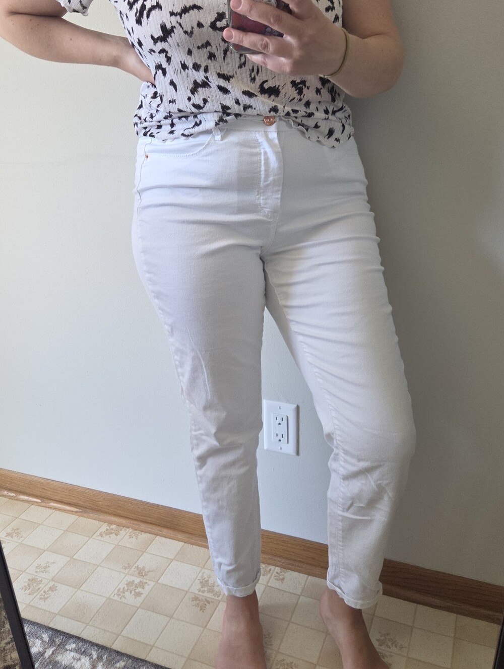 Nicole Miller White Skinny Jean Pants Size 12